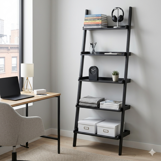 Elaria Leaning Bookcase