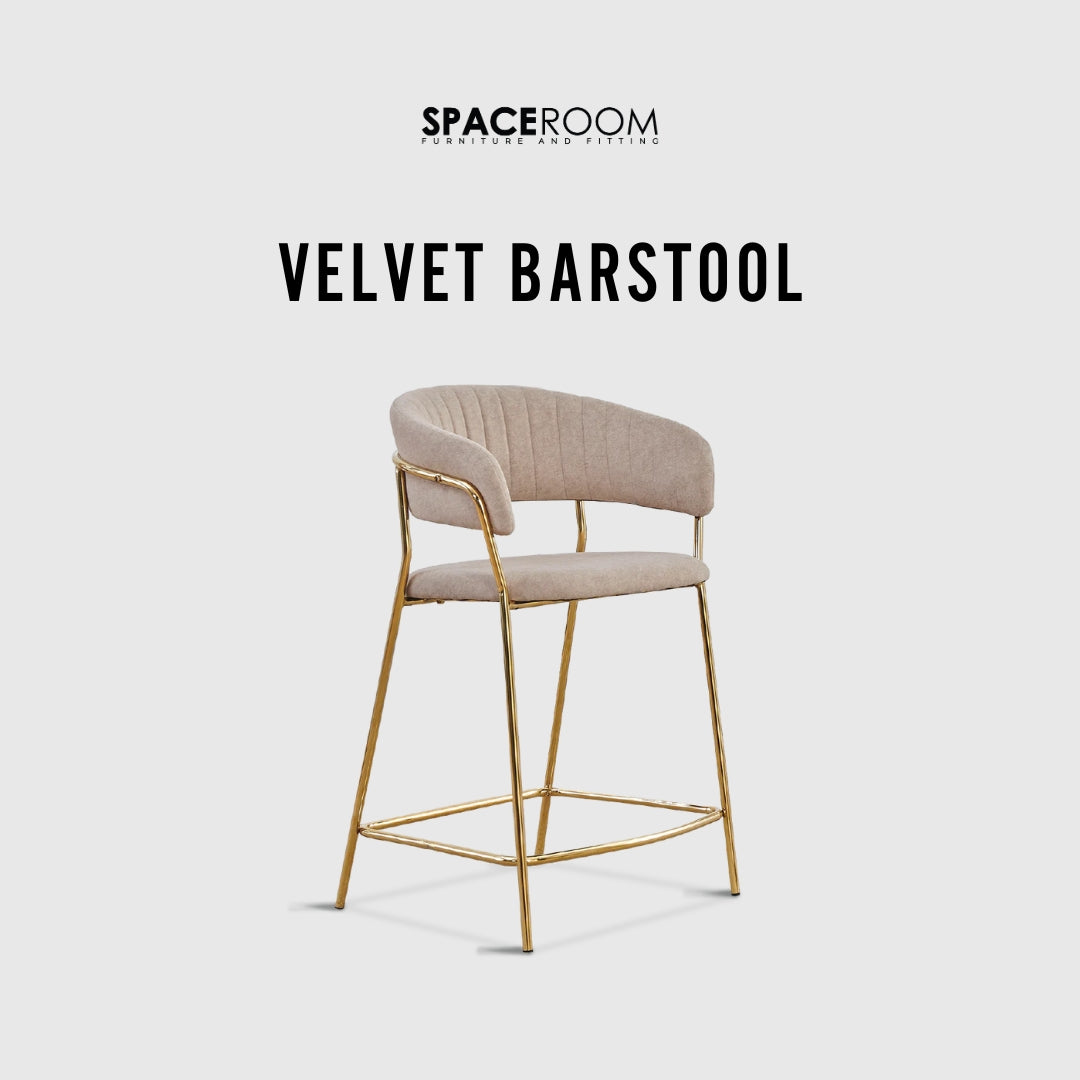 Velvet Barstool