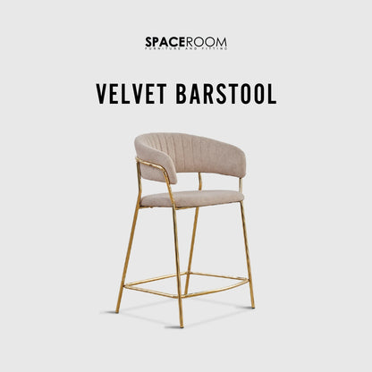 Velvet Barstool