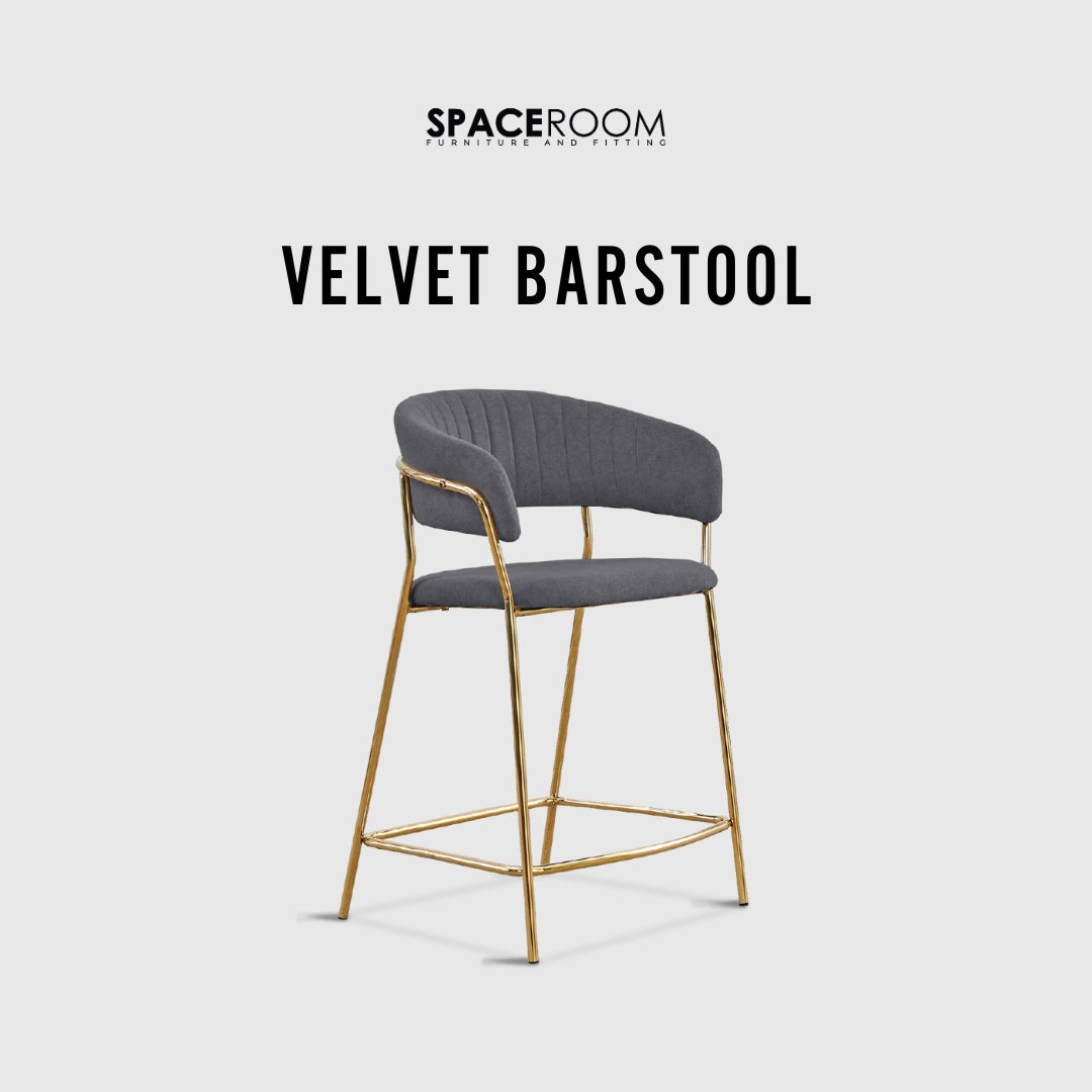 Velvet Barstool