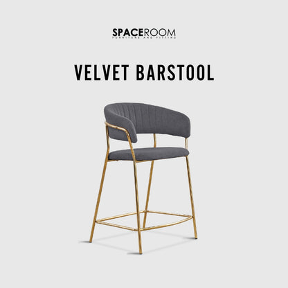 Velvet Barstool