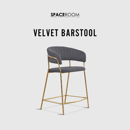 Velvet Barstool