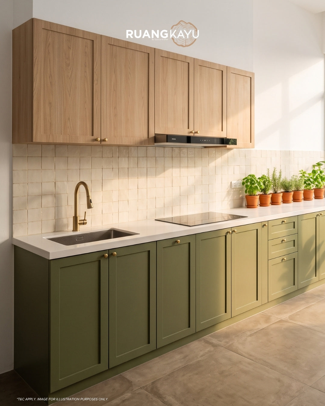 Custom Kitchen Cabinet Package RM4,800