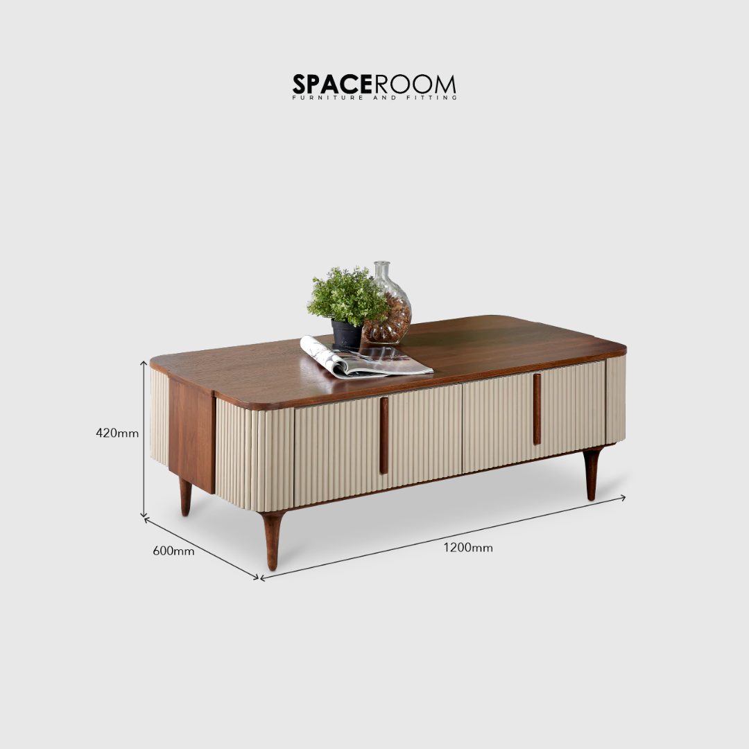 Safari Walnut Coffee Table