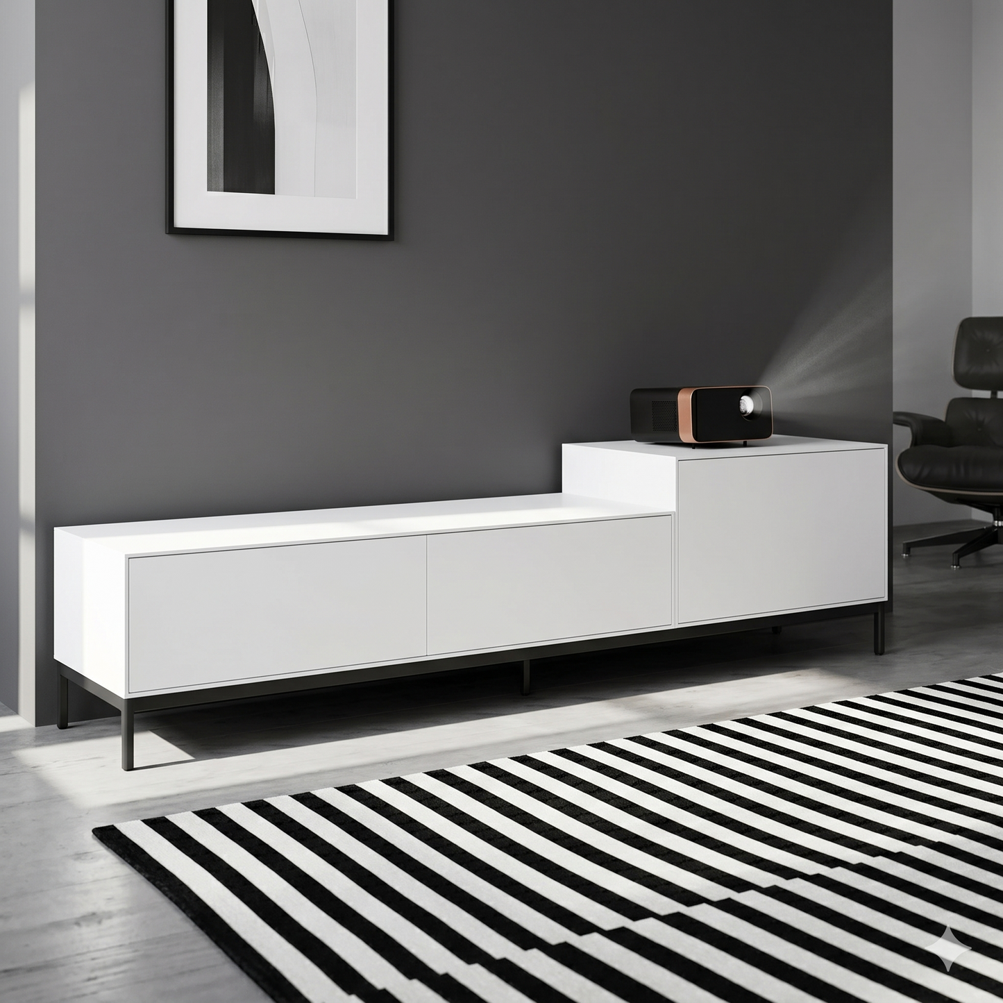Ivory TV Console