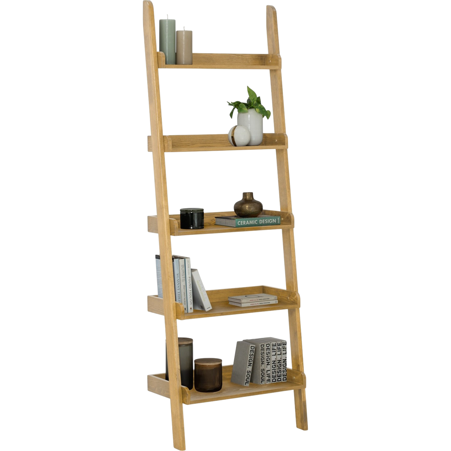 Ivona Leaning Bookcase