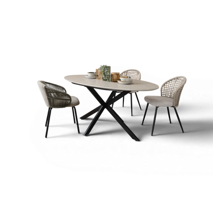 Wardan Dining Table with Warson Dining Chair Set